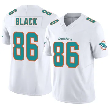 Youth Nike Miami Dolphins Tarik Black White Vapor F.U.S.E. Jersey - Limited