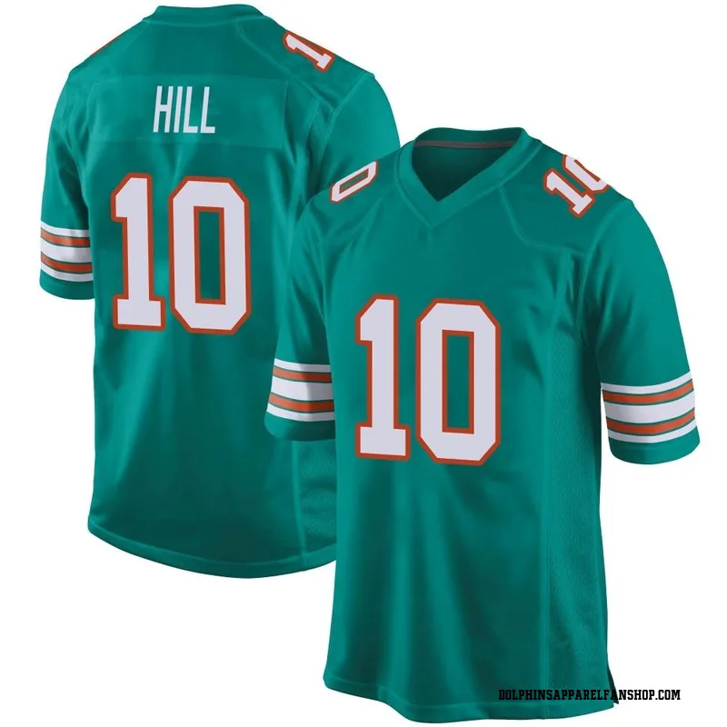 Nike #10 Tyreek Hill Miami Dolphins Home Jersey Youth Size XL 18/20