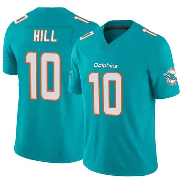 Tyreek Hill #10 Miami Dolphins Youth Game On-Field Team Jersey