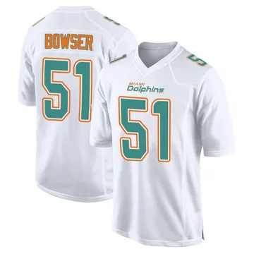 Youth Nike Miami Dolphins Tyus Bowser White Fashion Jersey - Game