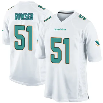 Youth Nike Miami Dolphins Tyus Bowser White Jersey - Game