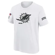 Youth Nike Miami Dolphins White 2024 Salute To Service T-Shirt