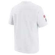 Youth Nike Miami Dolphins White 2024 Salute To Service T-Shirt