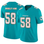 Youth Nike Miami Dolphins William Bradley-King Aqua Vapor F.U.S.E. Jersey - Limited