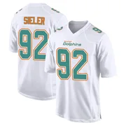 Youth Nike Miami Dolphins Zach Sieler White Fashion Jersey - Game