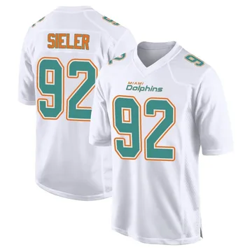 Youth Nike Miami Dolphins Zach Sieler White Fashion Jersey - Game