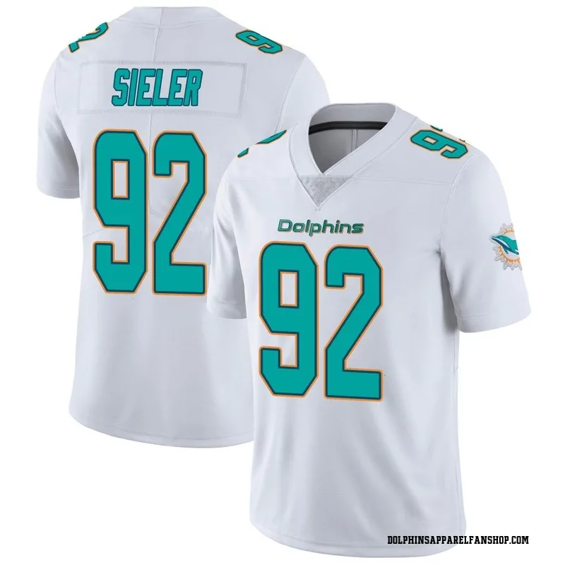 Youth Nike Miami Dolphins Zach Sieler White limited Vapor Untouchable ...