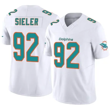 Zach Sieler Miami Dolphins Women's Black by Midnight Mascot T-Shirt 